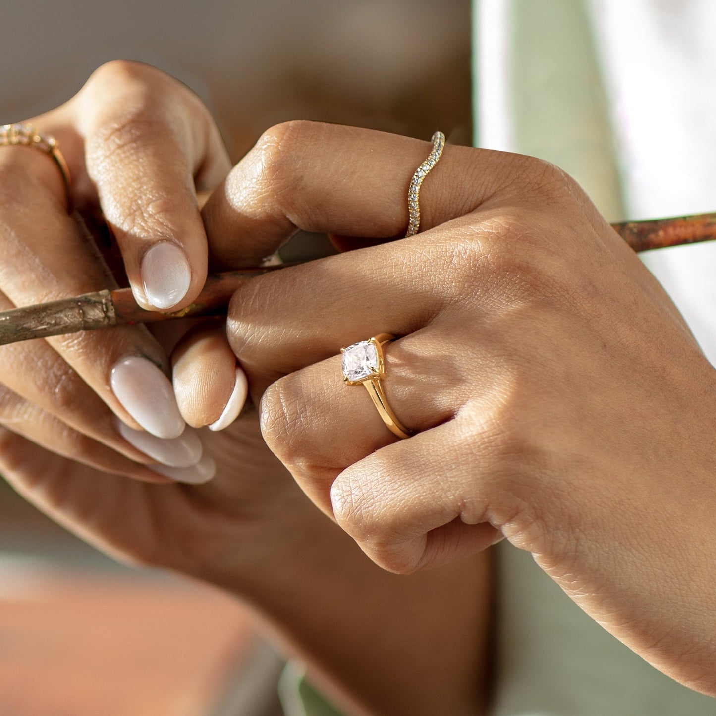 Iconic Cushion Solitaire Ring