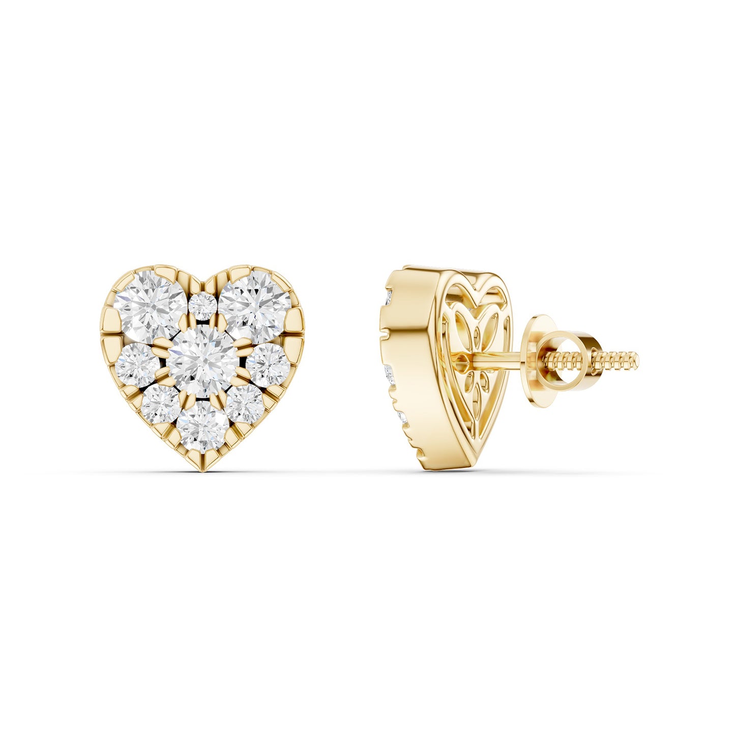 Radiant Heart Studs