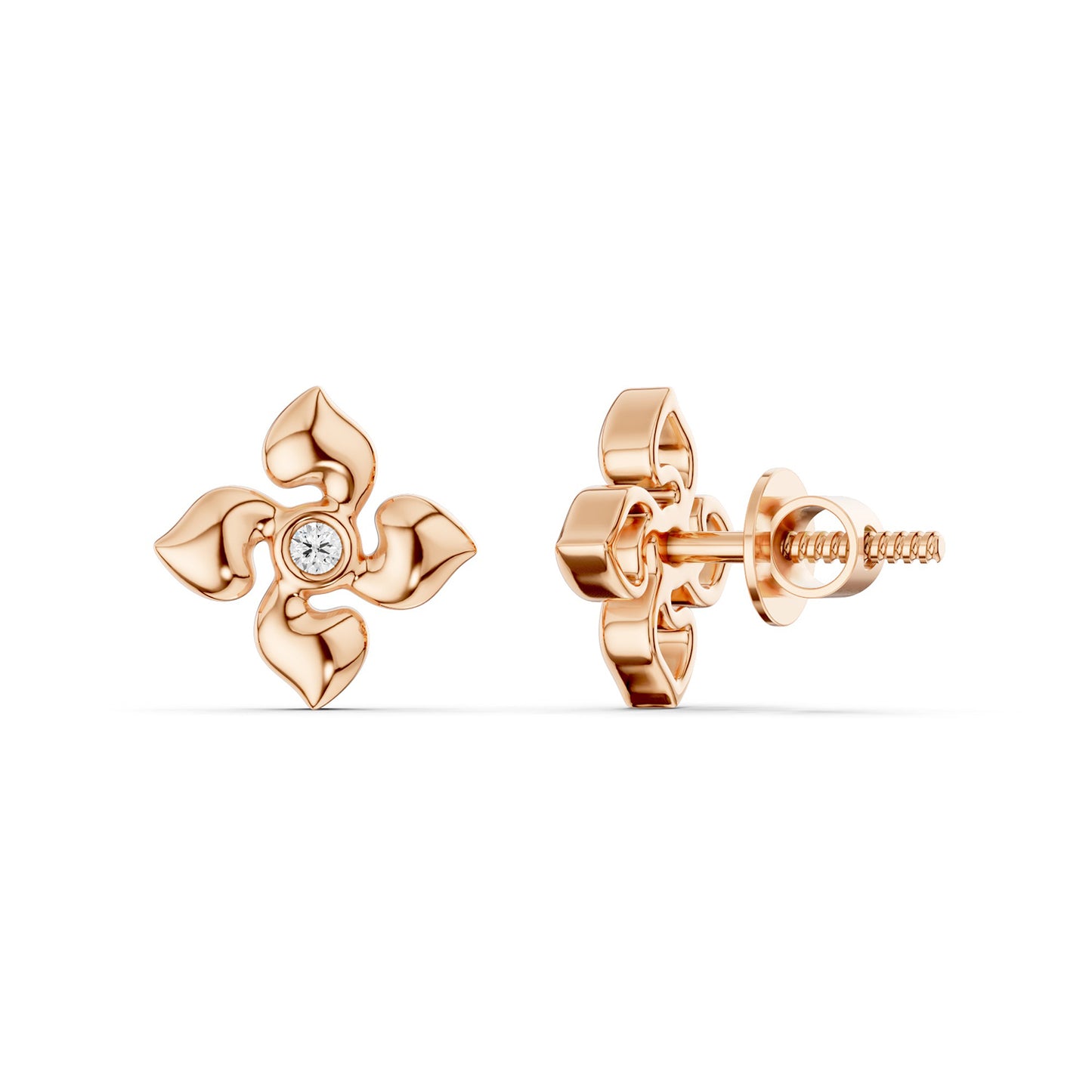 Contoured Petals Studs