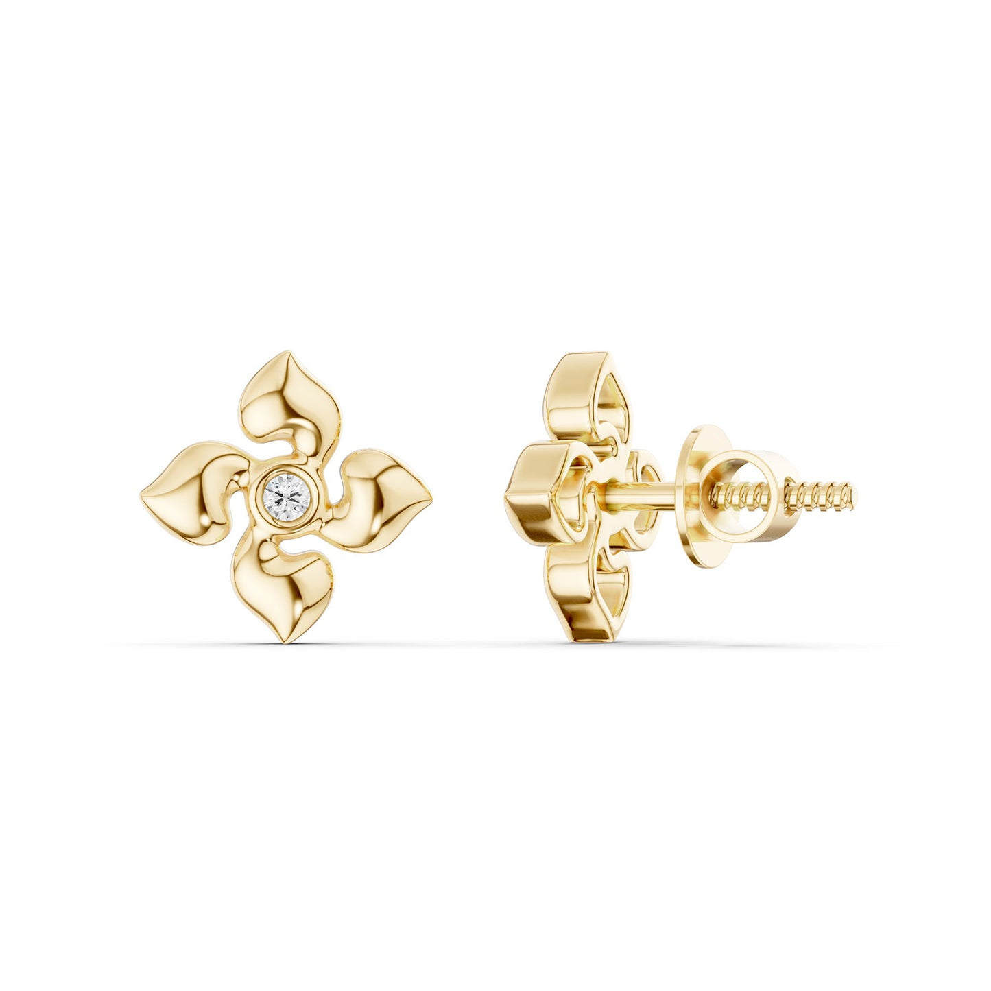 Contoured Petals Studs