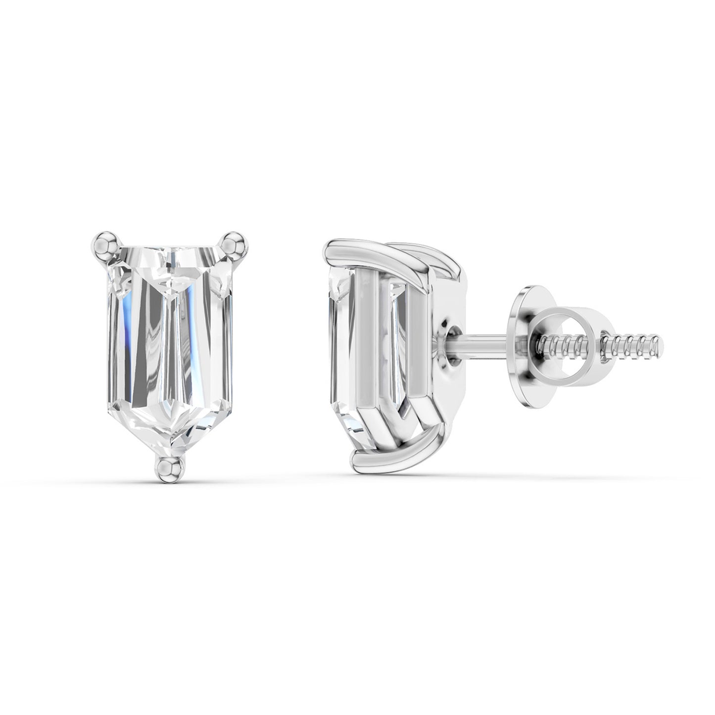 Bullet Baguette Studs