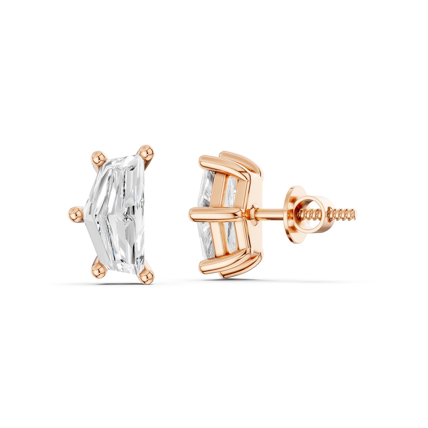 Epaulette-Cut Studs Small