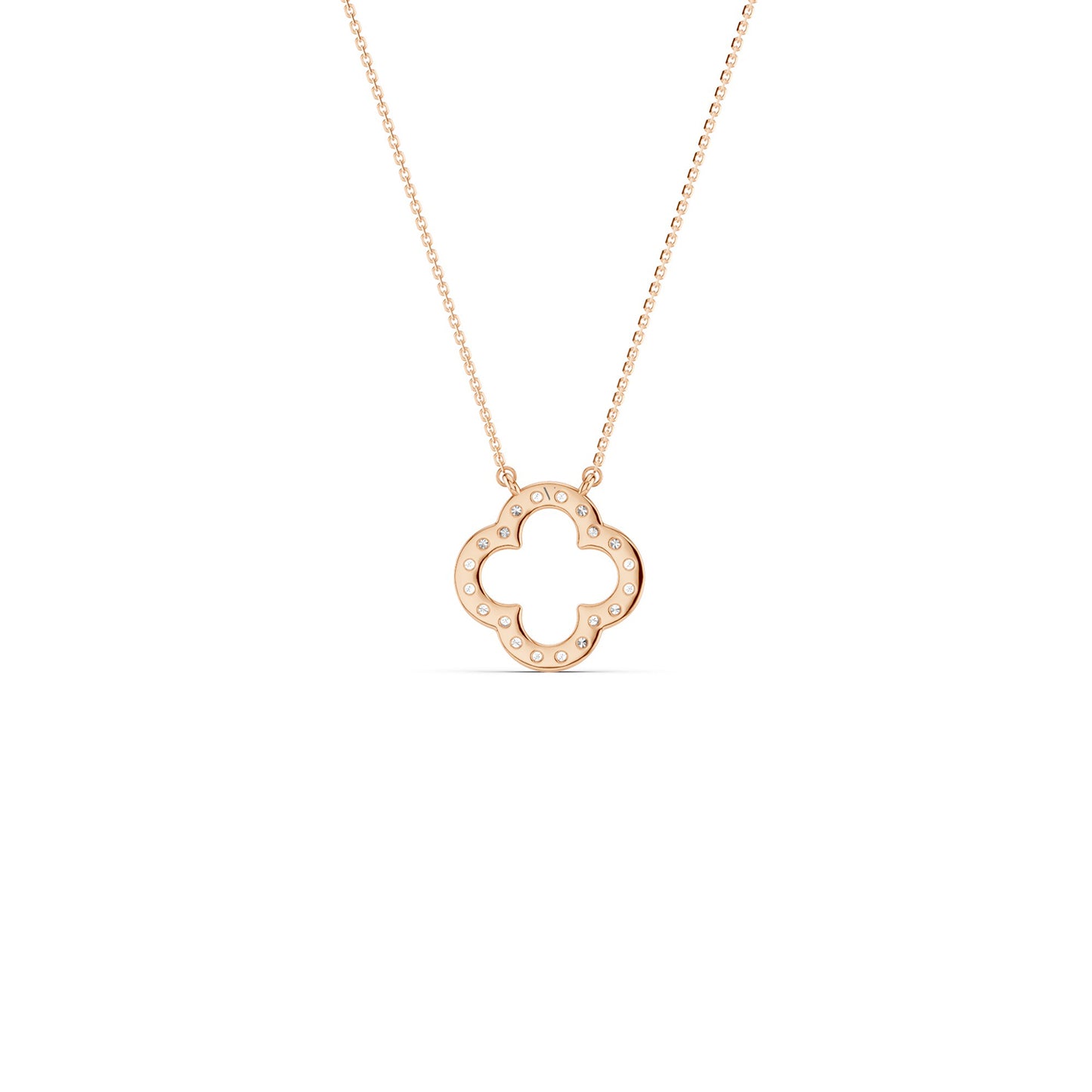 Clover Silhouette Pendant Necklace