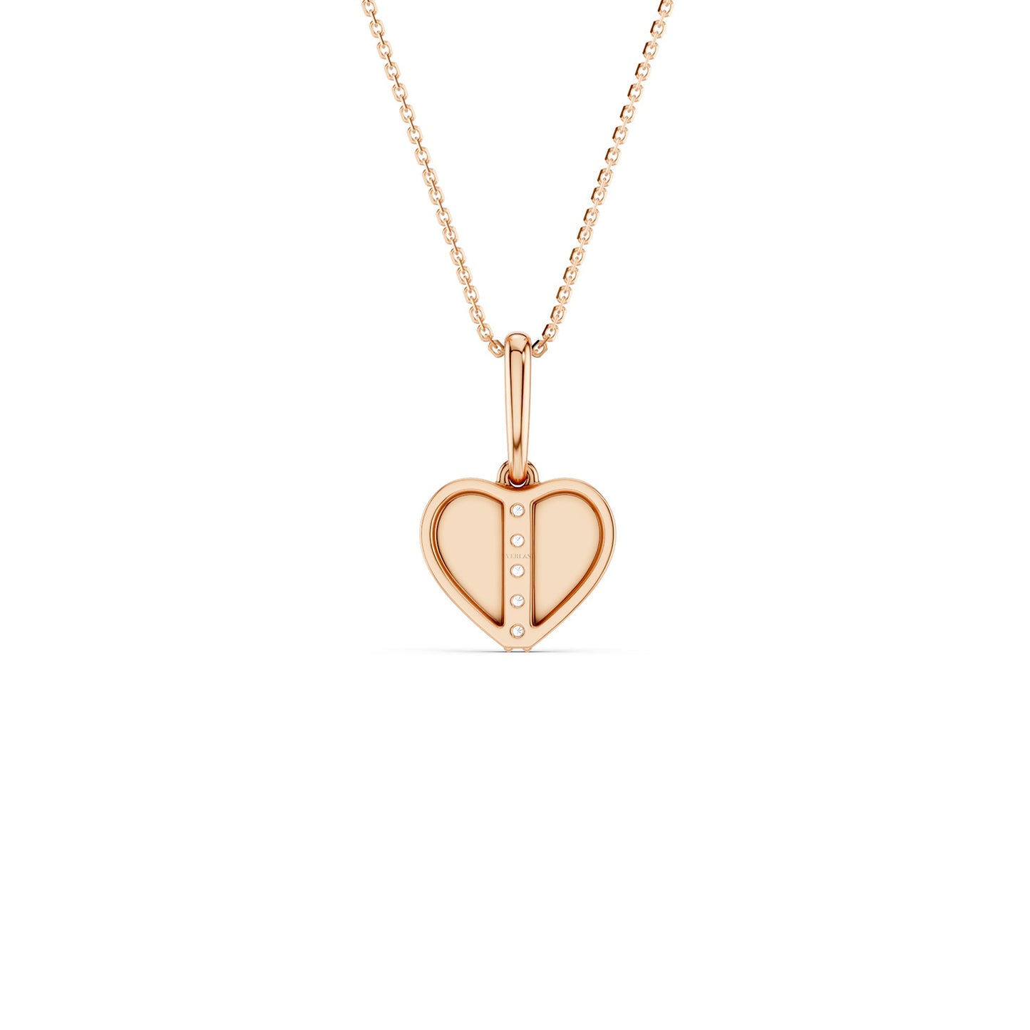 Split Pave Heart Pendant