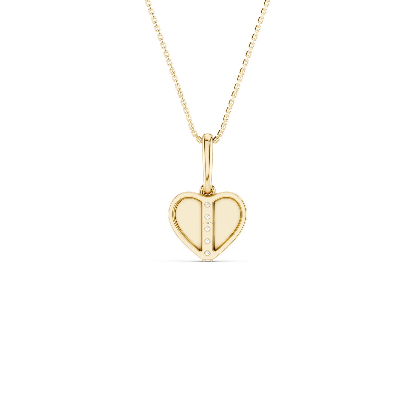 Split Pave Heart Pendant