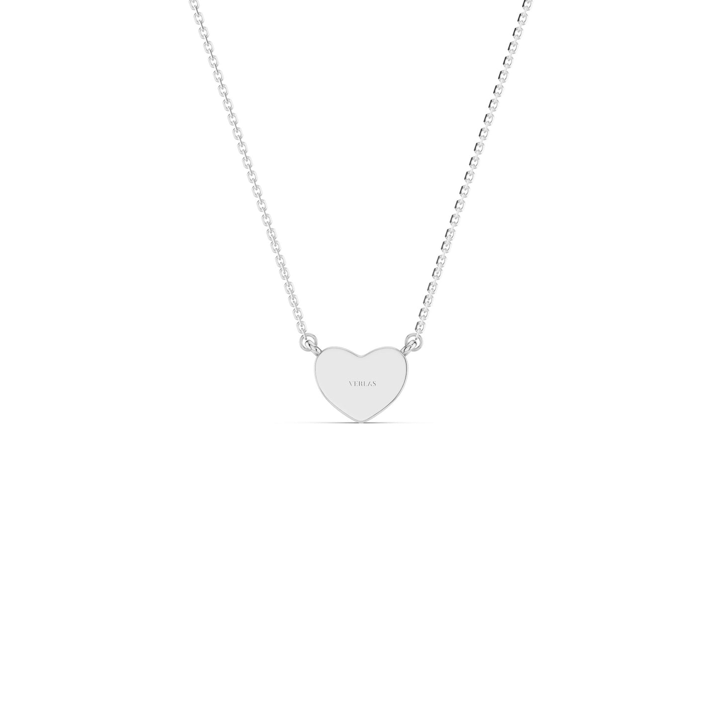 Faceted Heart Pendant Necklace