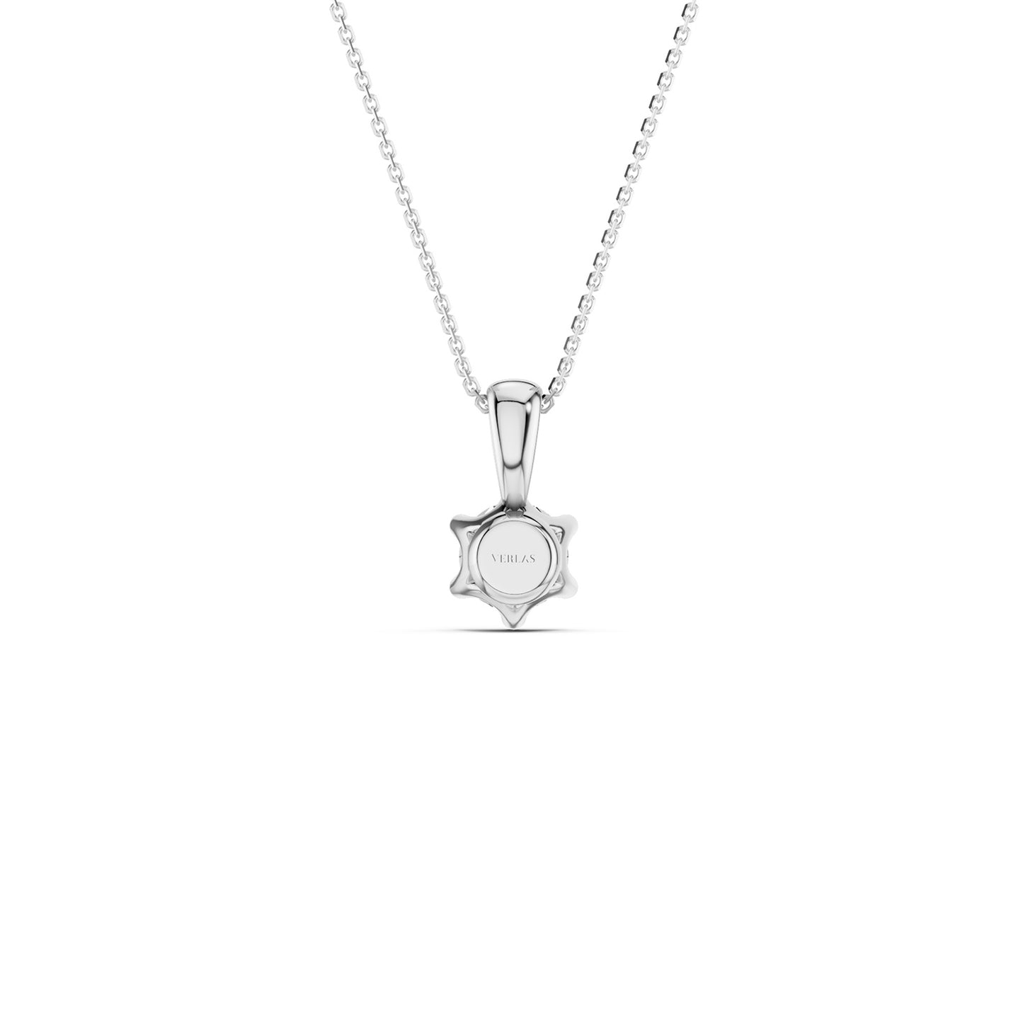 Six-Prong Crowned Pendant