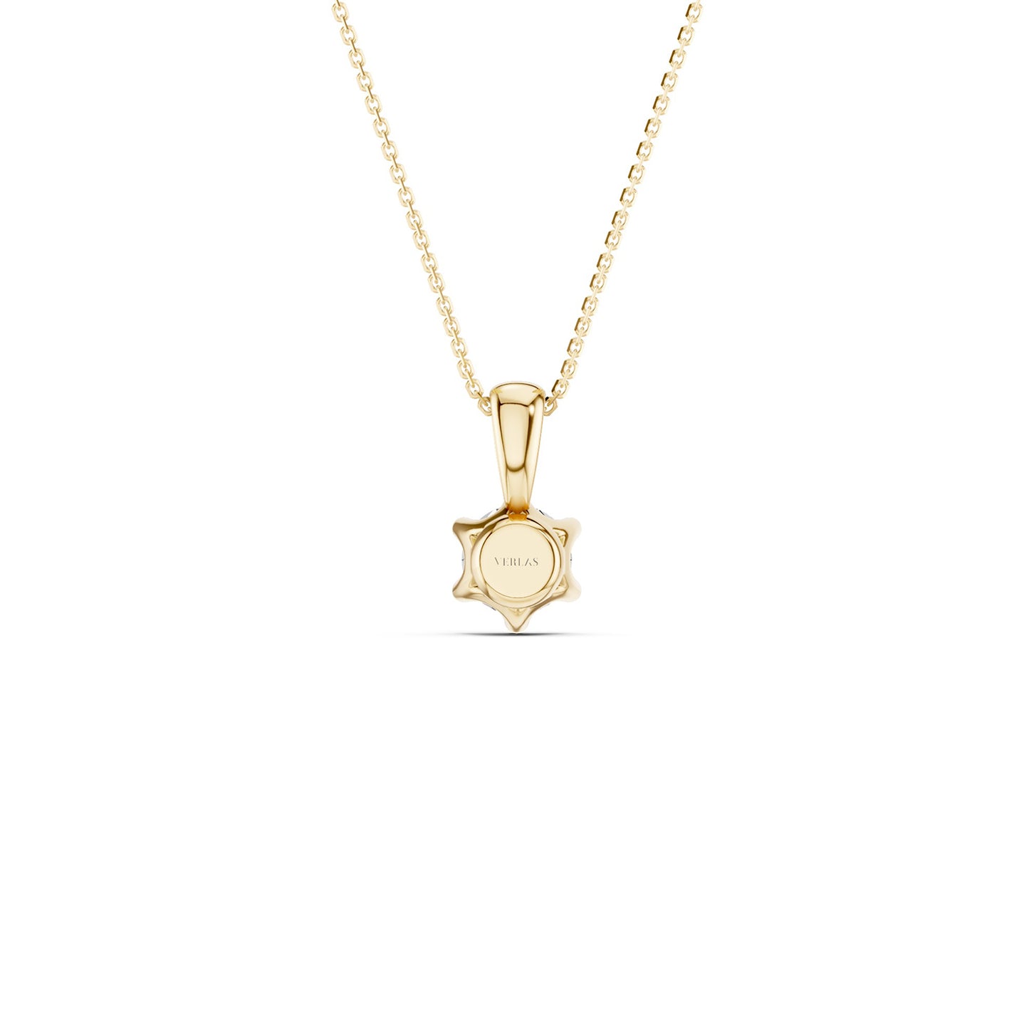 Six-Prong Crowned Pendant