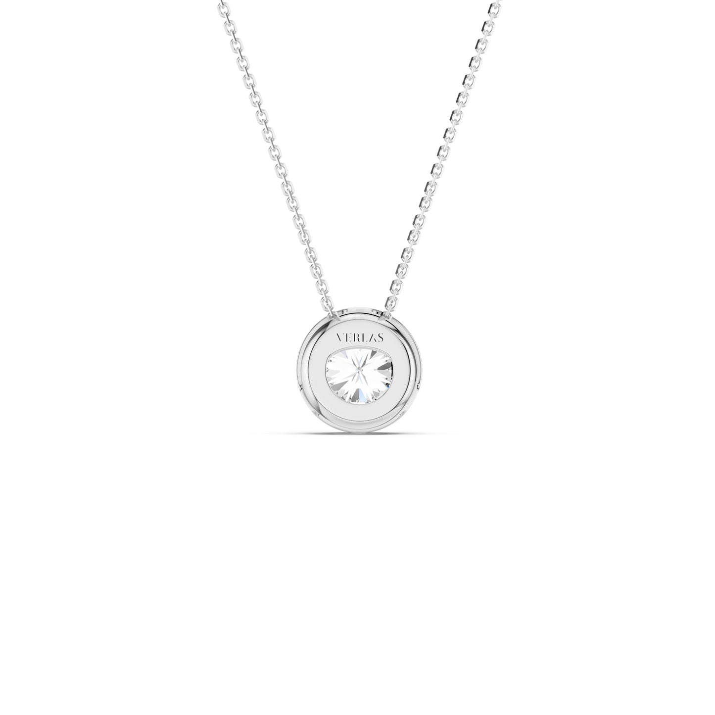 Faceted Bezel-Framed Pendant