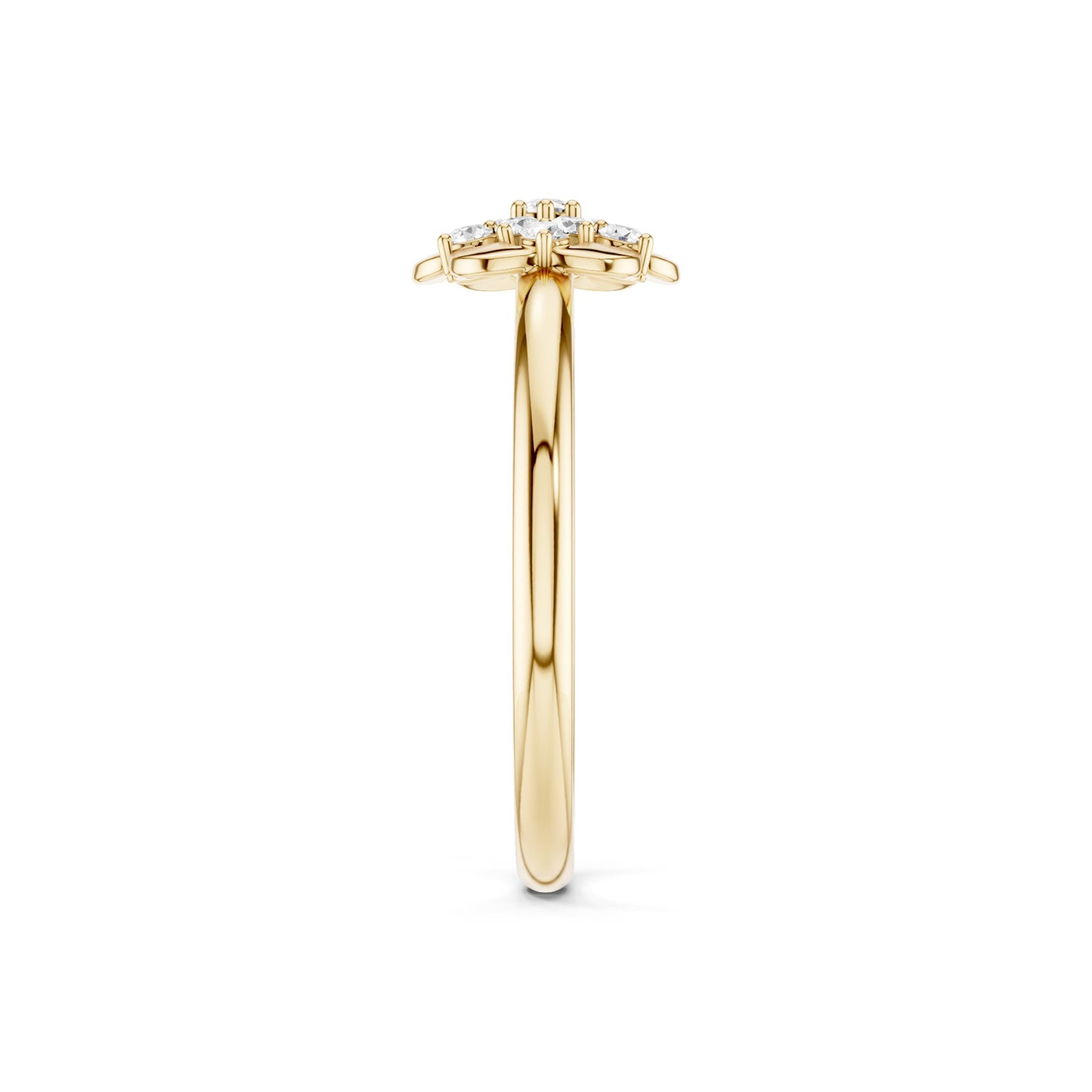 Blooming Floral Cluster Ring