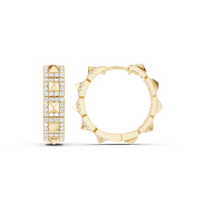Zenyth Pyramid Luxe Diamond Huggies