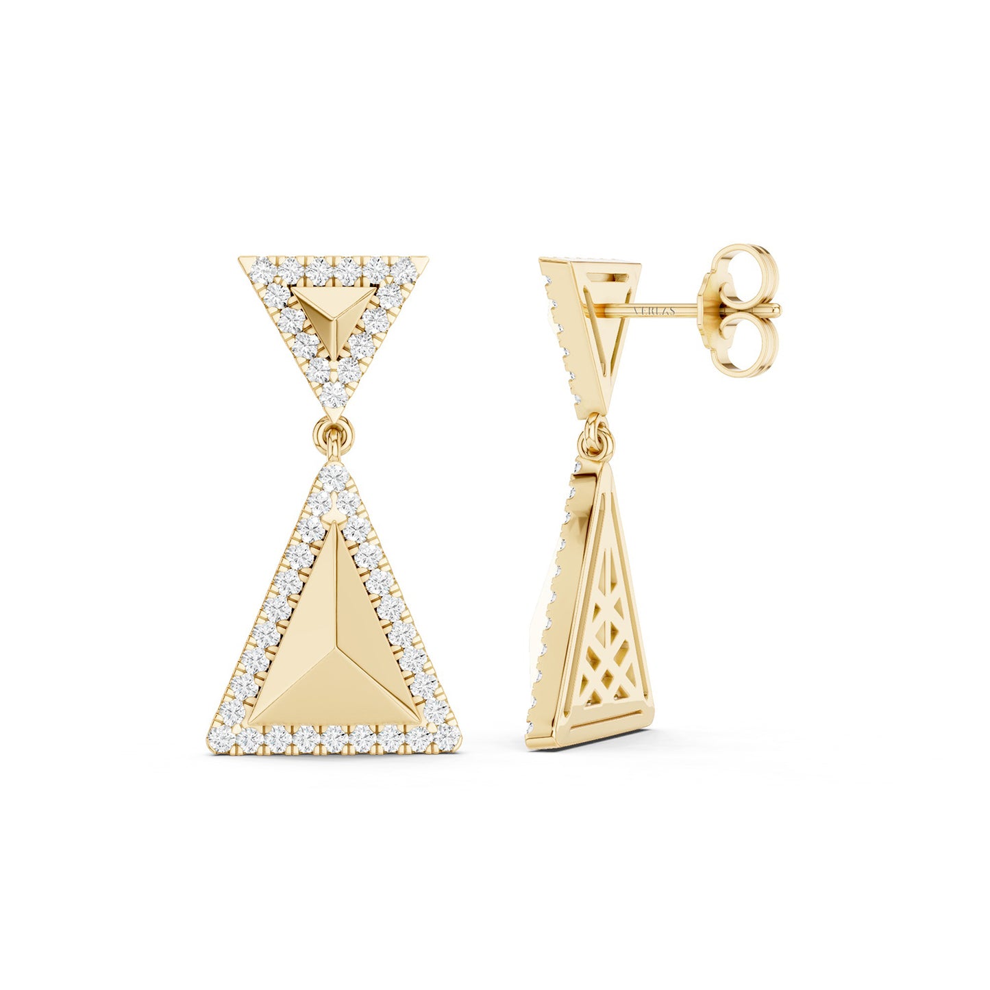 Zenyth Pyramid Luxe Contour Earrings