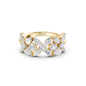 Alyssa Trio Marquise Bouquet Ring