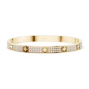 La Fleur 3-Rows Round Bangle