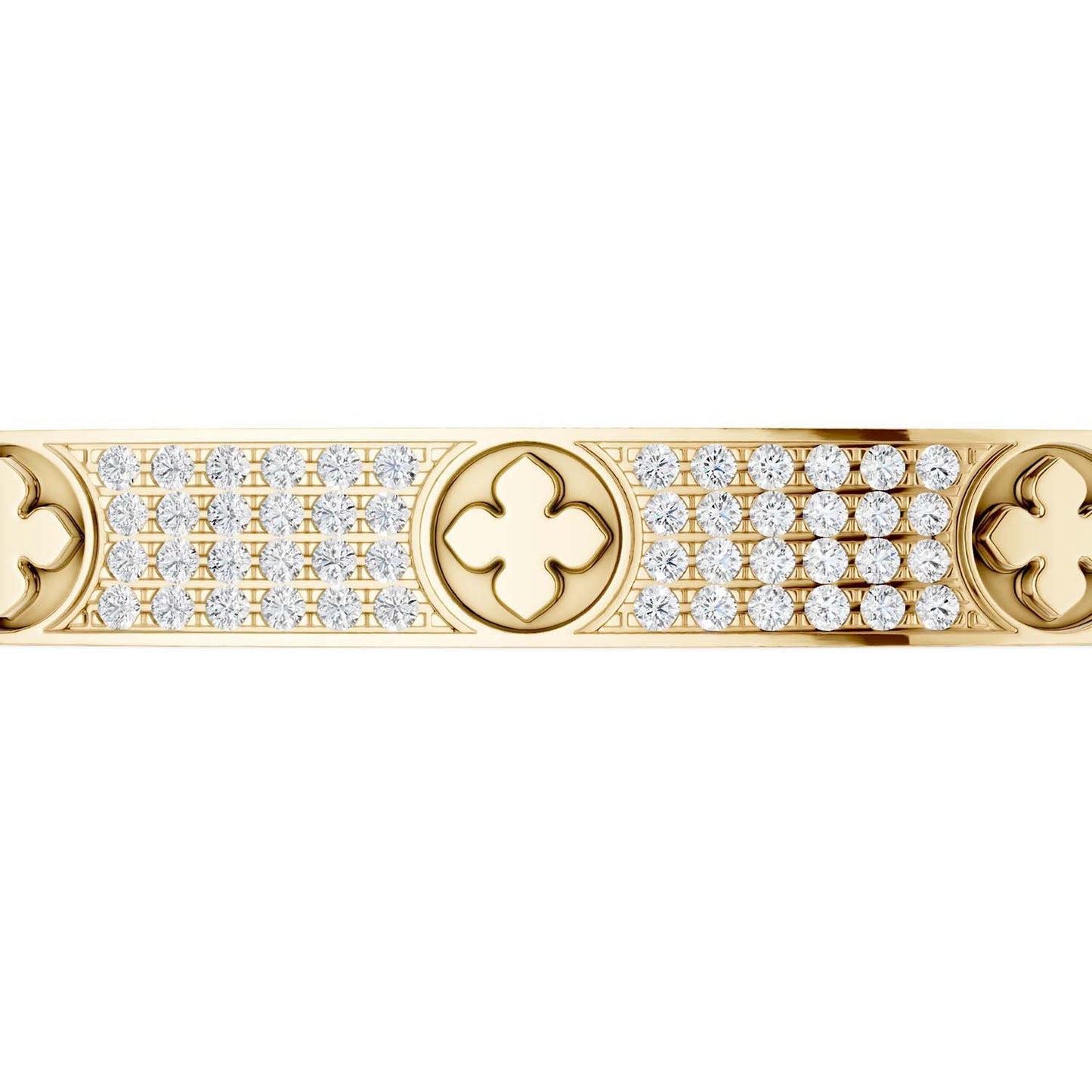 La Fleur 4-Rows Square Bangle