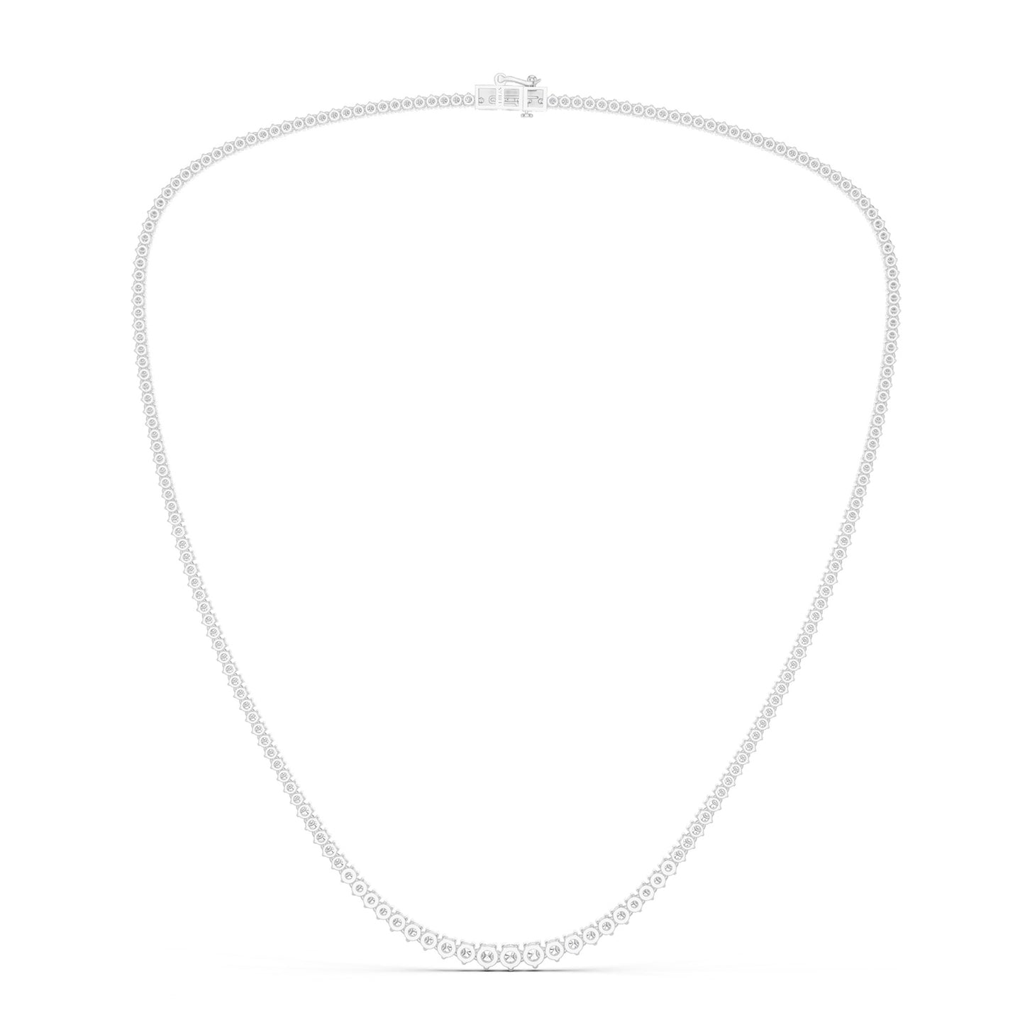 Graduated Luxe Tennis Necklace
