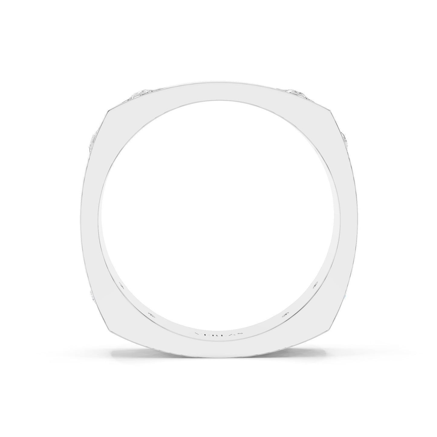 La Fleur 8 Round-Cut 4.10mm Square Band