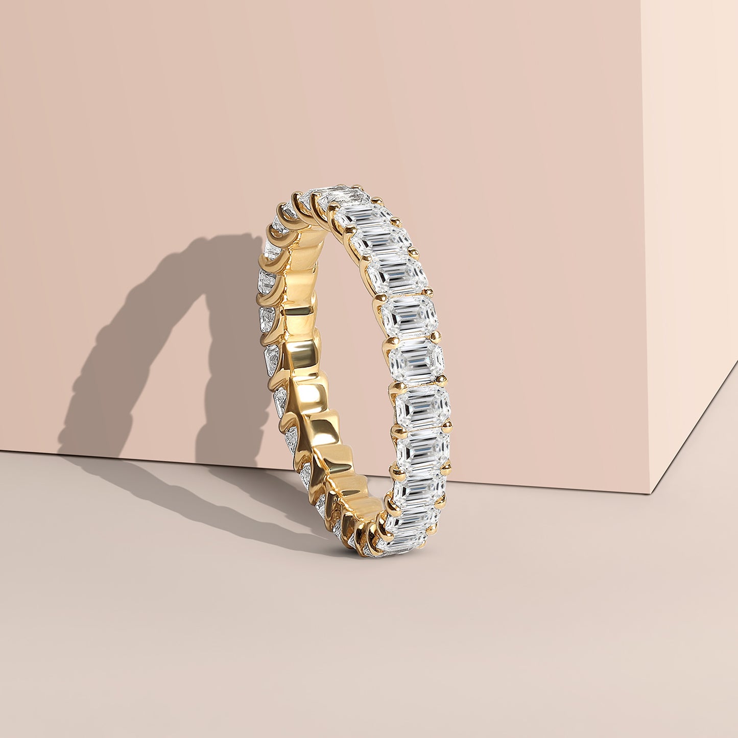 Classic Emerald Eternity Band