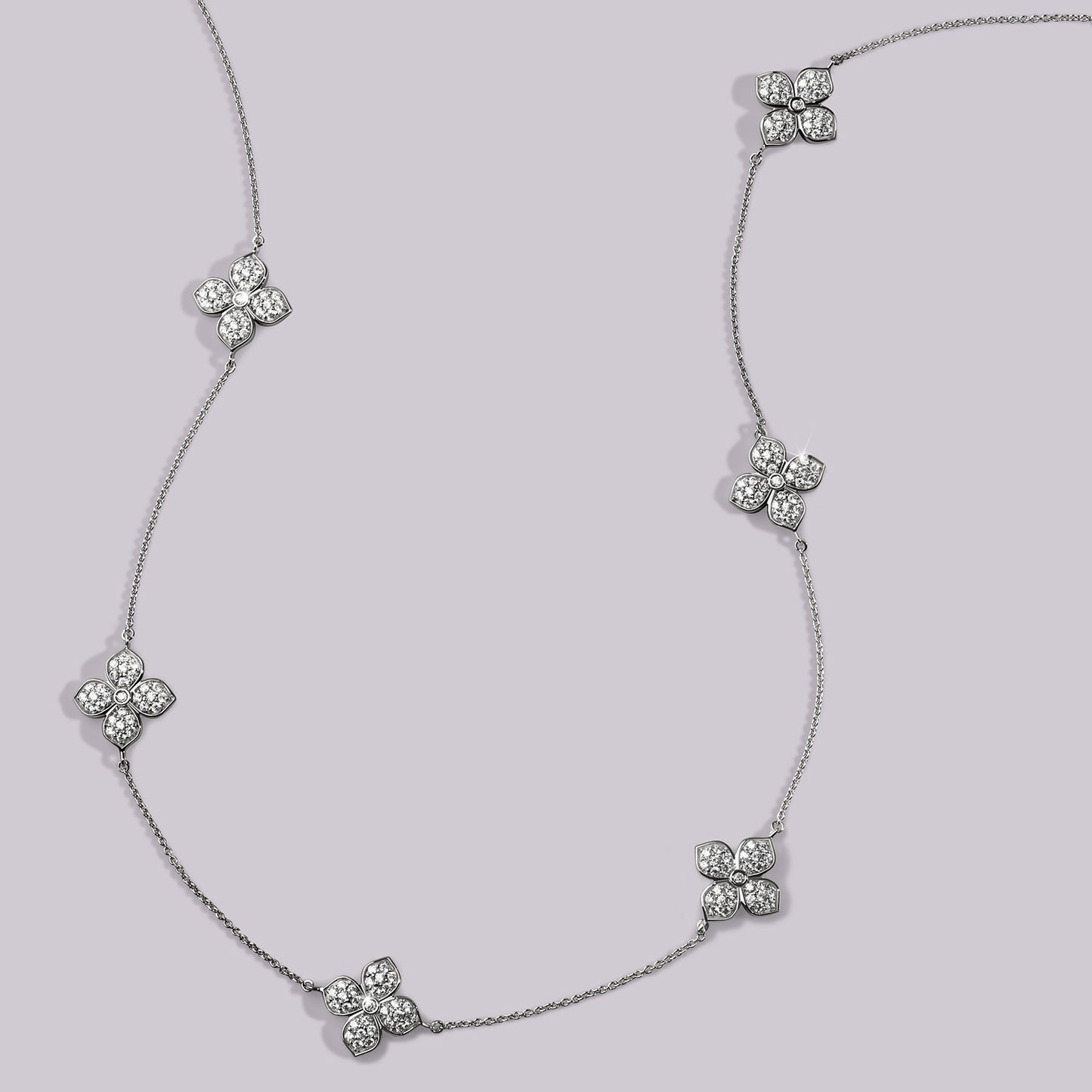 La Fleur Dainty Luxe Radiant Stationed Necklace