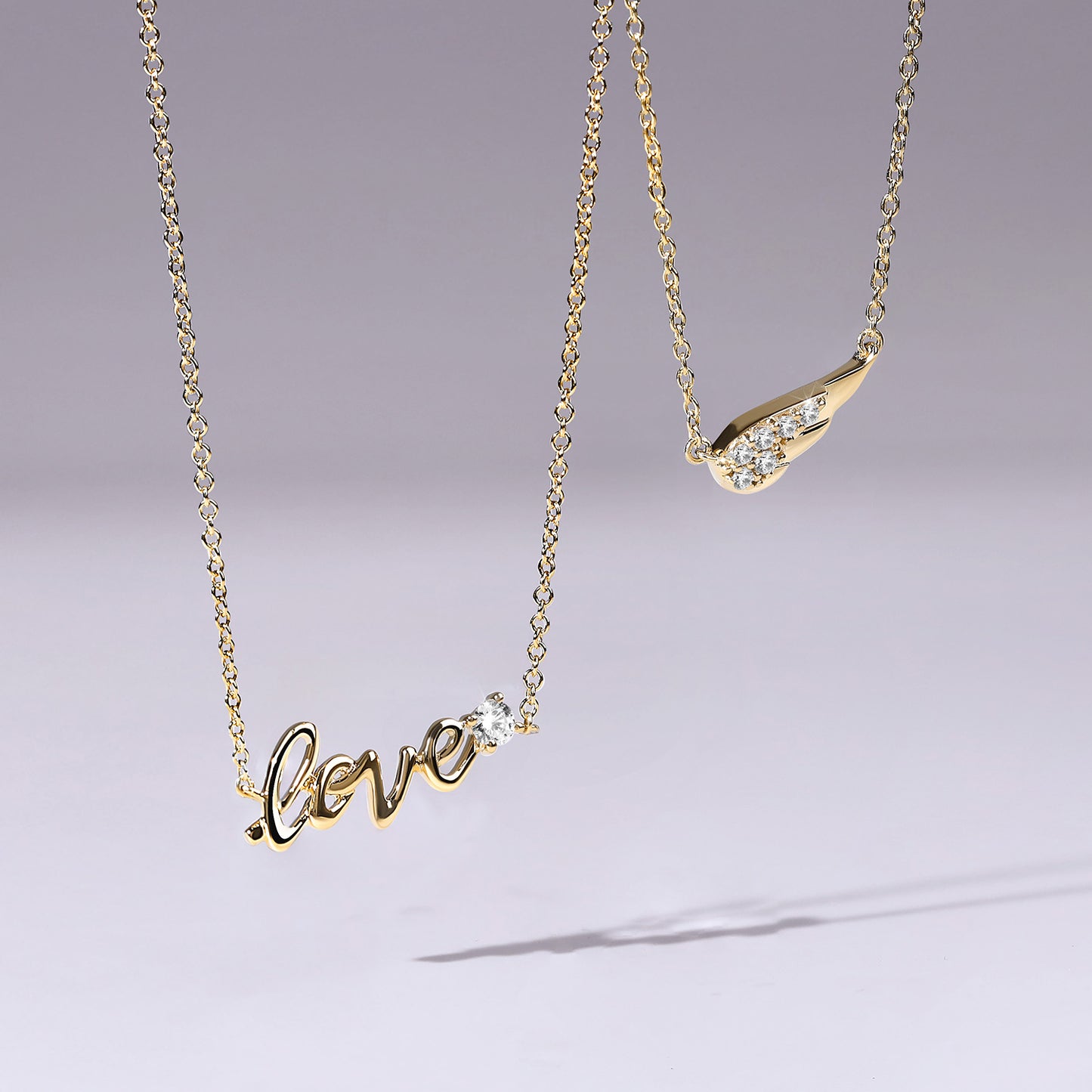 Love Script Pendant Necklace