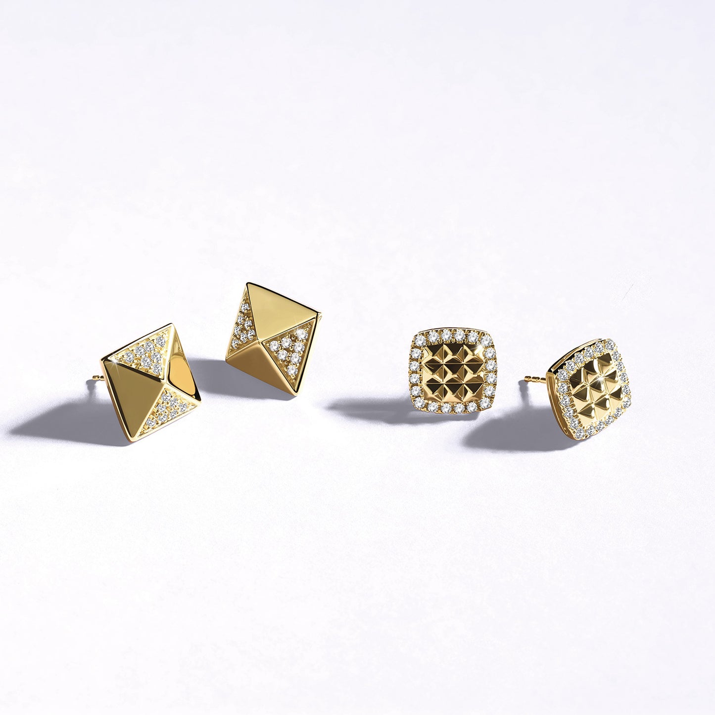 Zenyth Pyramid Diamond Studs