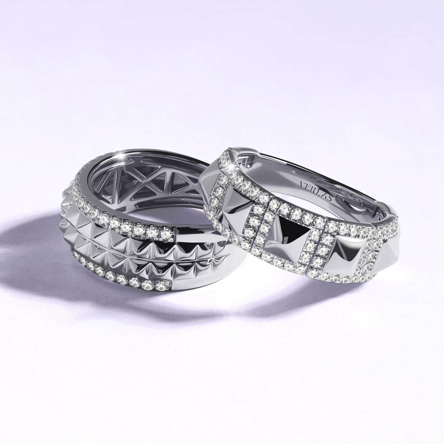 Zenyth Pyramid Luxe Sleek Diamond Band