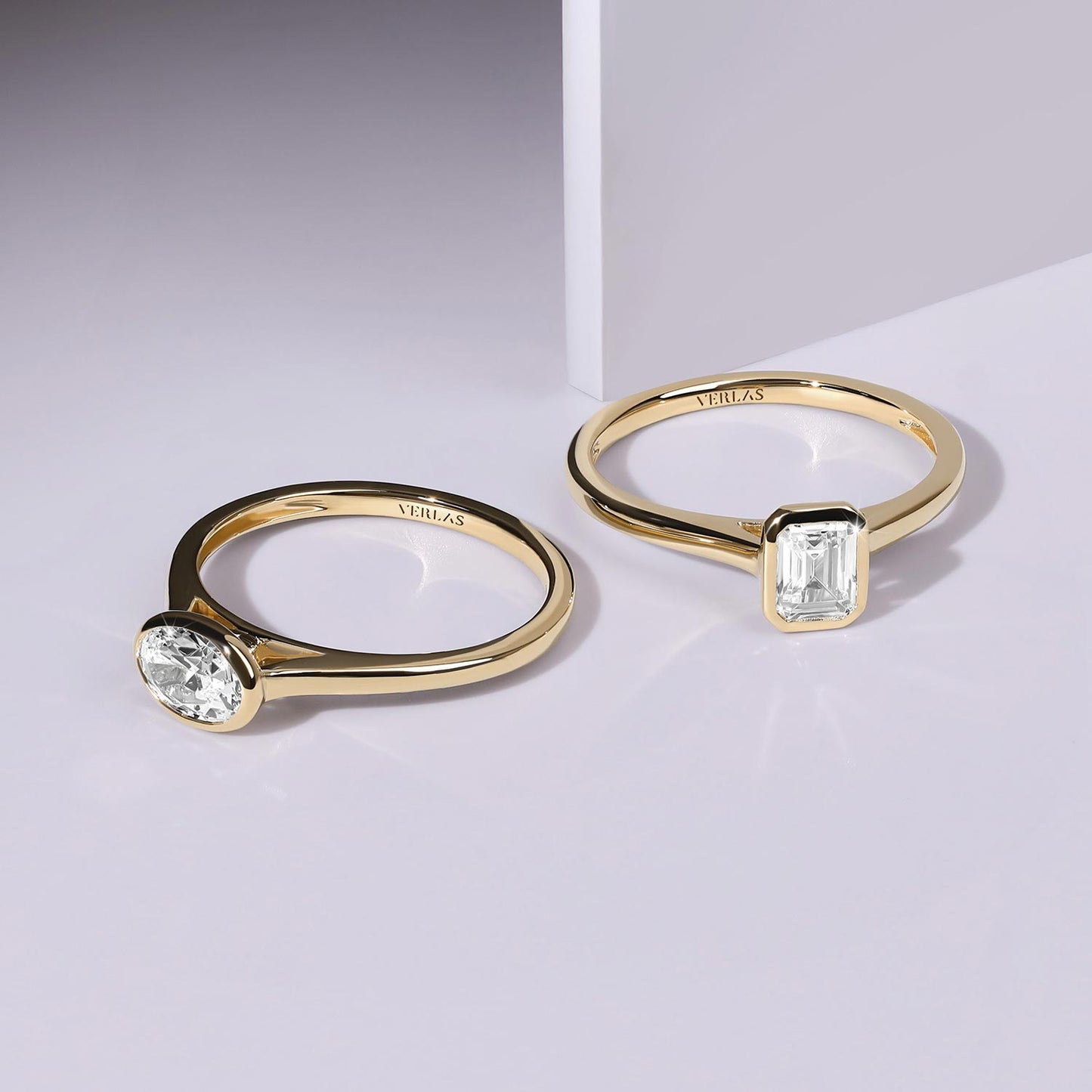 Emerald Cut Bezel Ring
