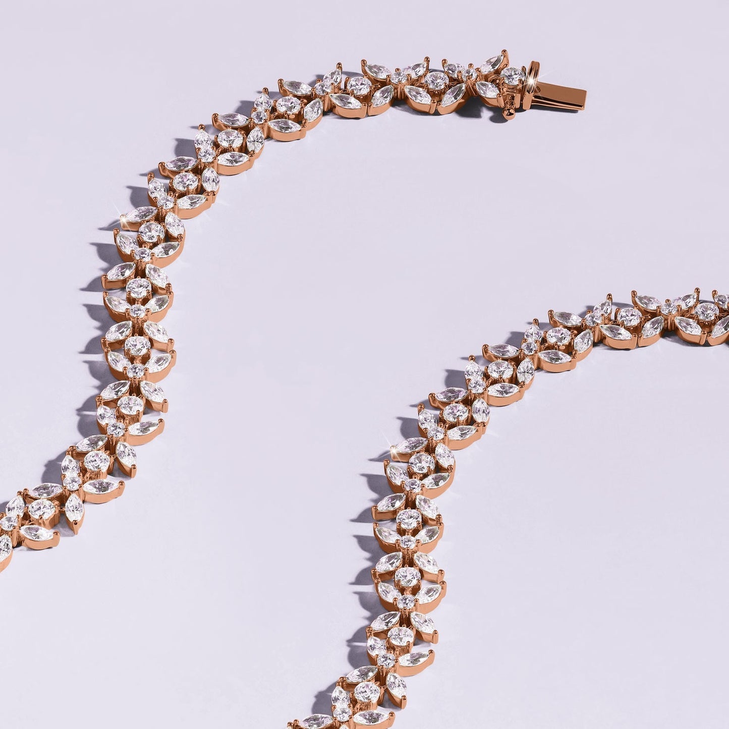 Alyssa Marquise Bouquet Tennis Necklace