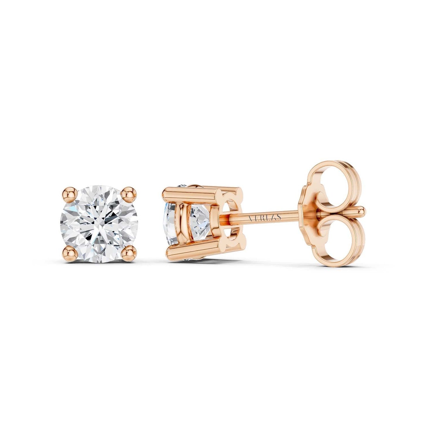 Round-Cut Solitaire Studs Large
