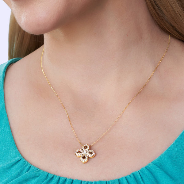 La Fleur Luxe Silhouette Pendant Necklace