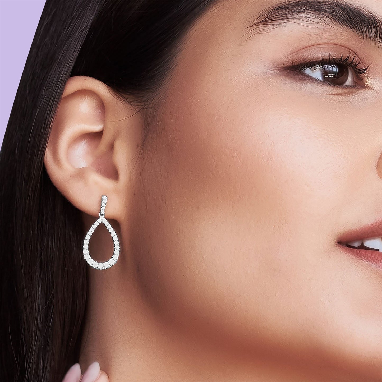 Pear Silhouette Danglers