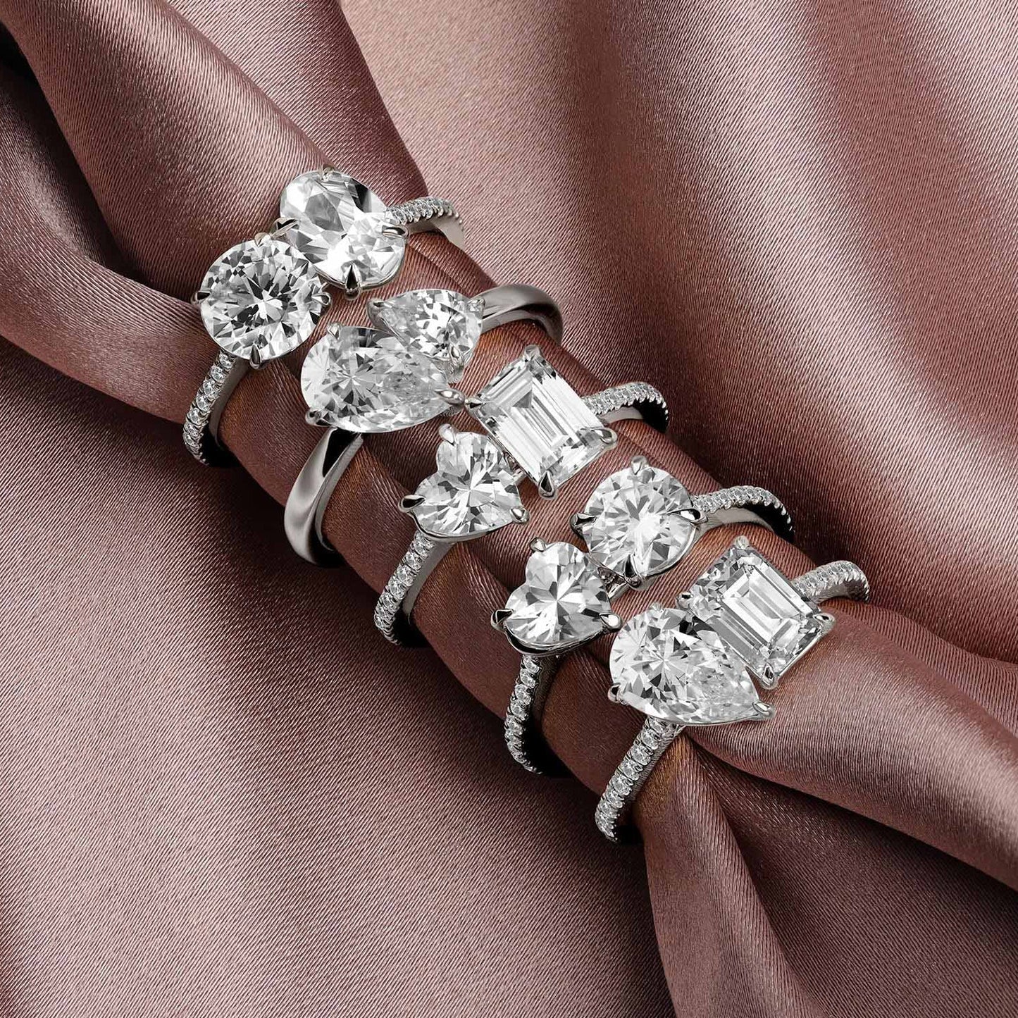 Round Oval Toi-et-Moi Signature Ring