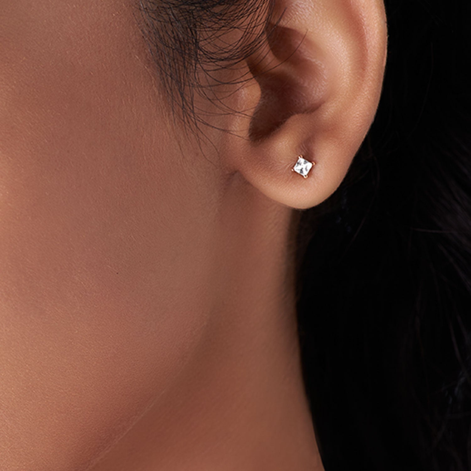 Princess-Cut Blossom Studs