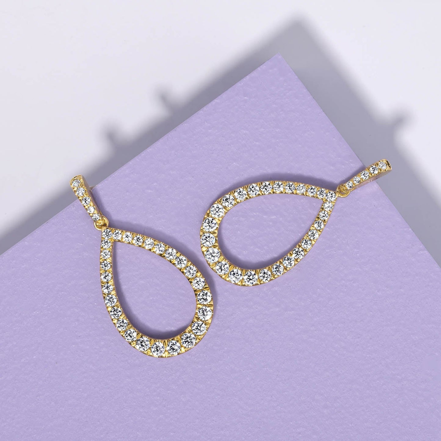 Pear Silhouette Danglers
