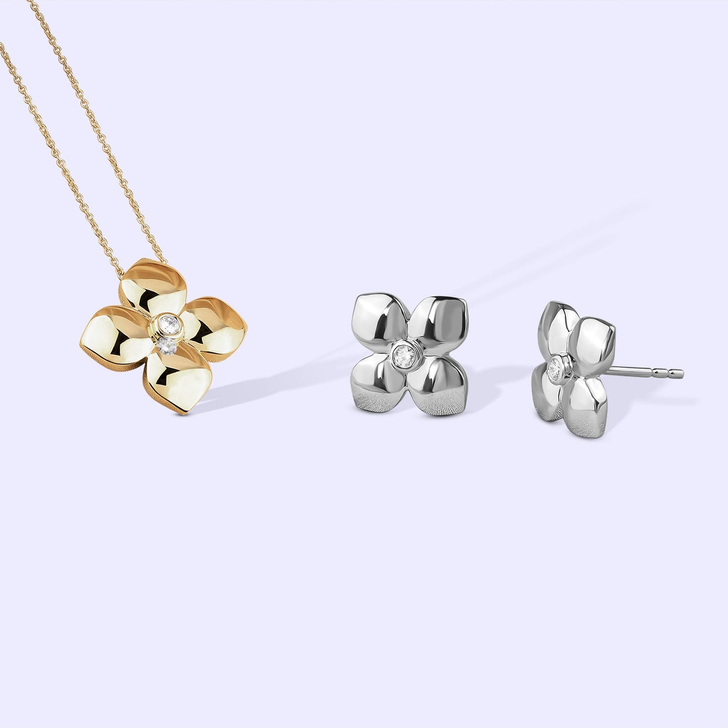 La Fleur Classic Diamond Studs