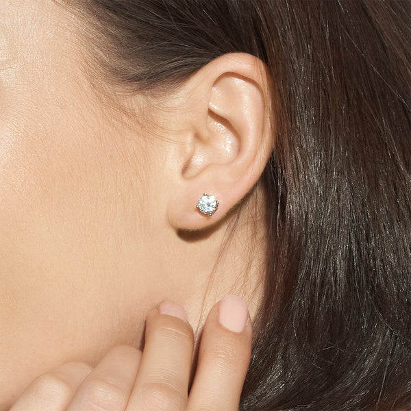 Round-Cut Solitaire Studs Large