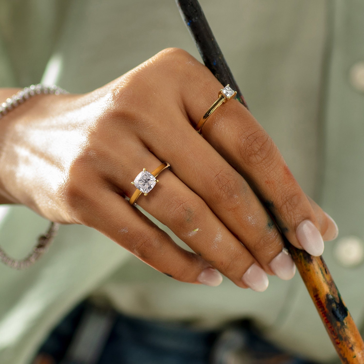 Iconic Cushion Solitaire Ring
