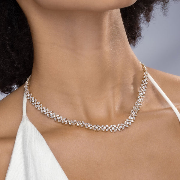 Alyssa Marquise Luxe Tennis Necklace