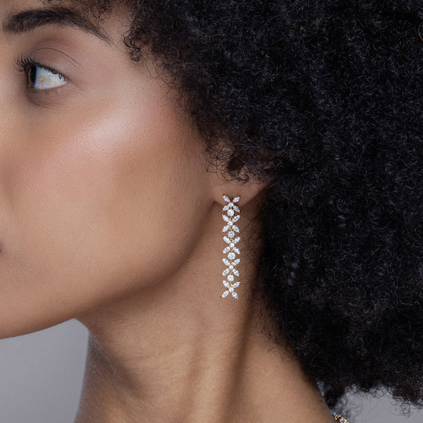 Alyssa Marquise Cascading Dangler Earrings