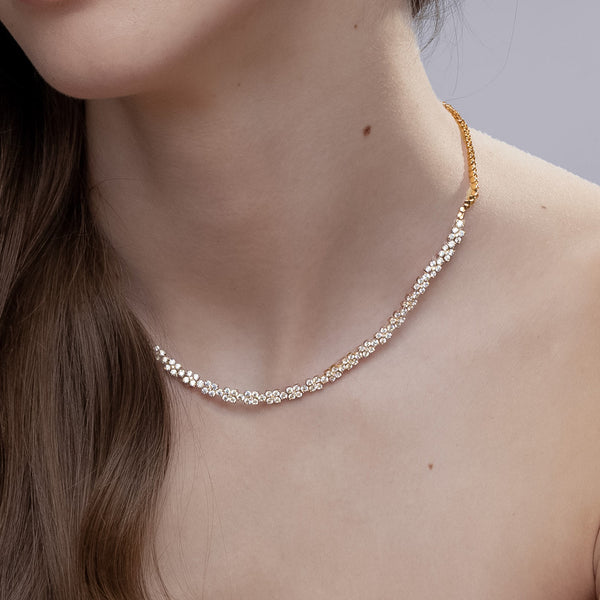 Alyssa Radiant Diamond Tennis Necklace