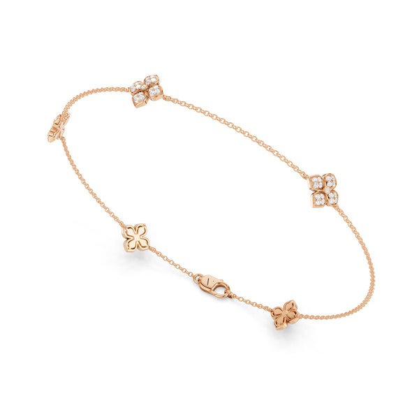 La Fleur Diamond Stationed Radiant Bracelet