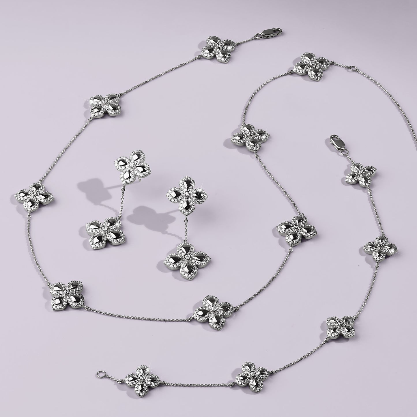 La Fleur Diamond Stationed Contour Bracelet