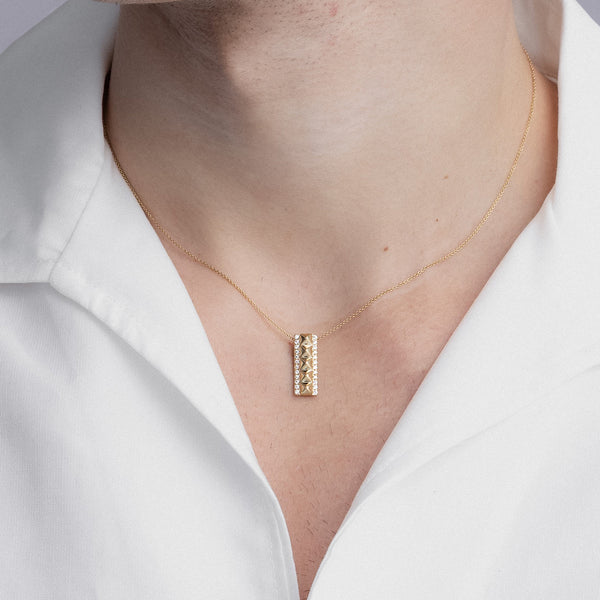 Cascading Pyramid Pendant Necklace