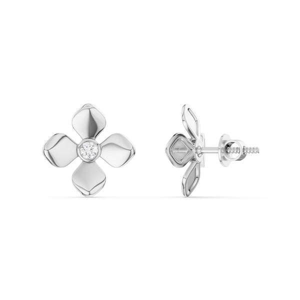 La Fleur Golden Petal Studs