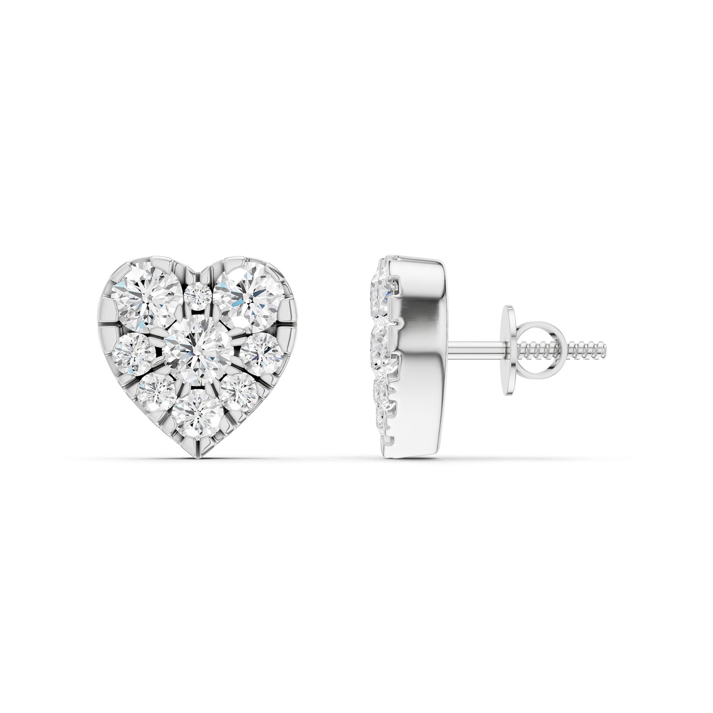 Radiant Heart Studs
