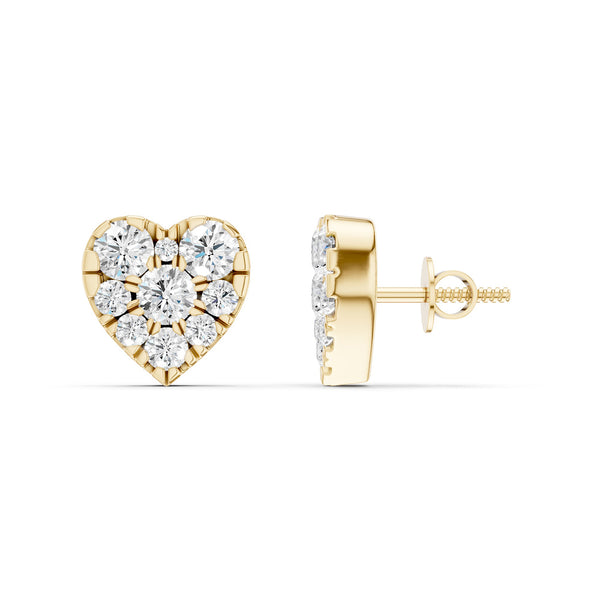 Radiant Heart Studs