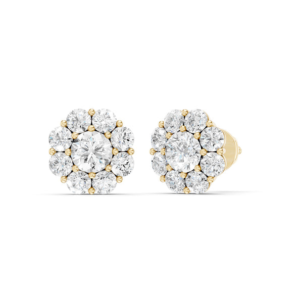 Floral Cluster Baske Studs