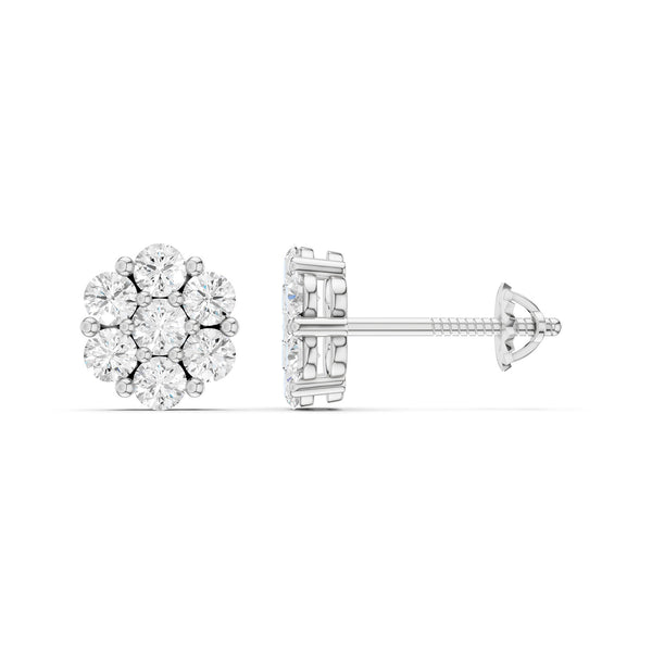 Floral Cluster Studs Large
