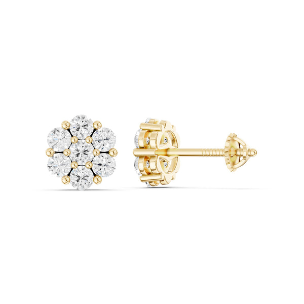 Floral Cluster Studs Large