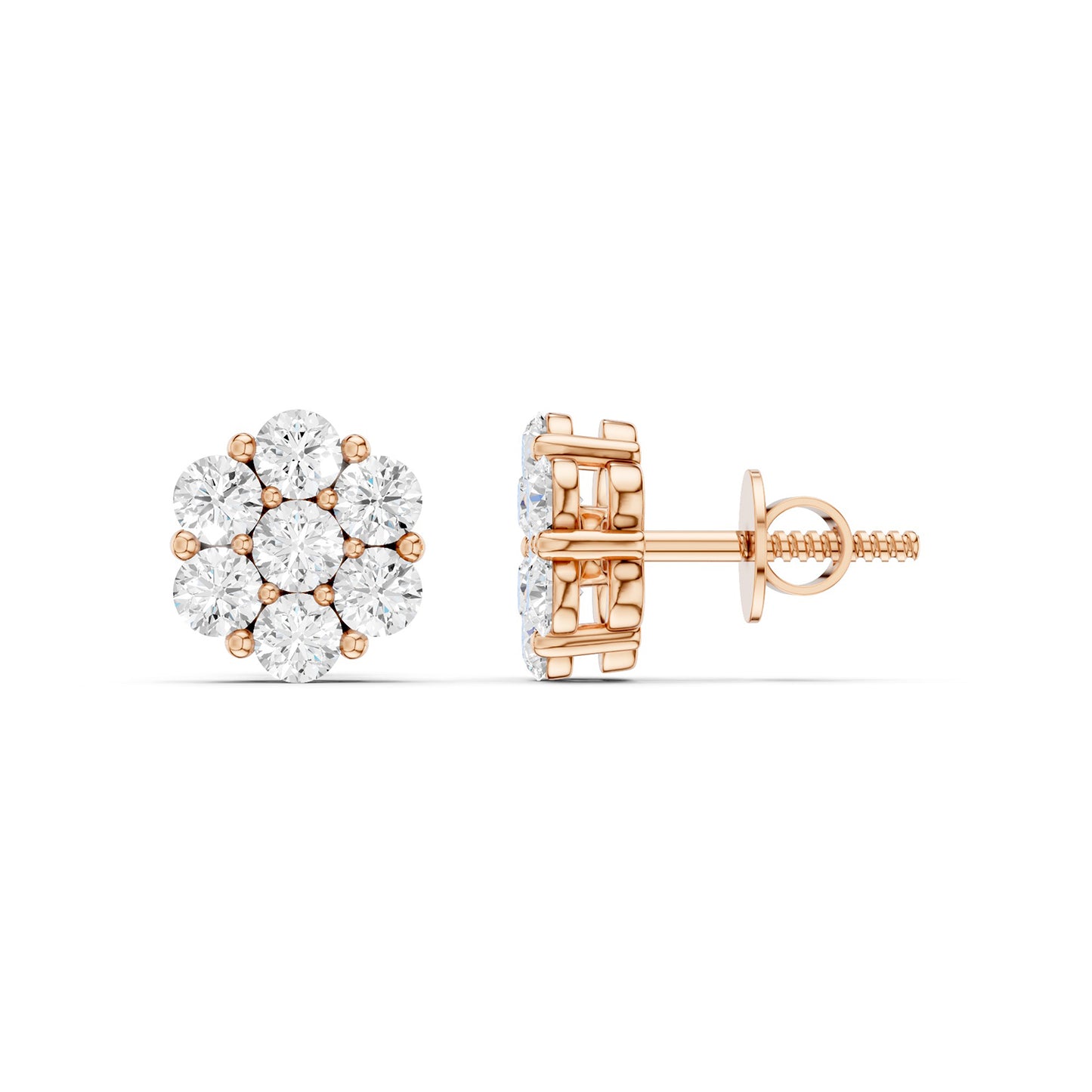Floral Cluster Studs Small